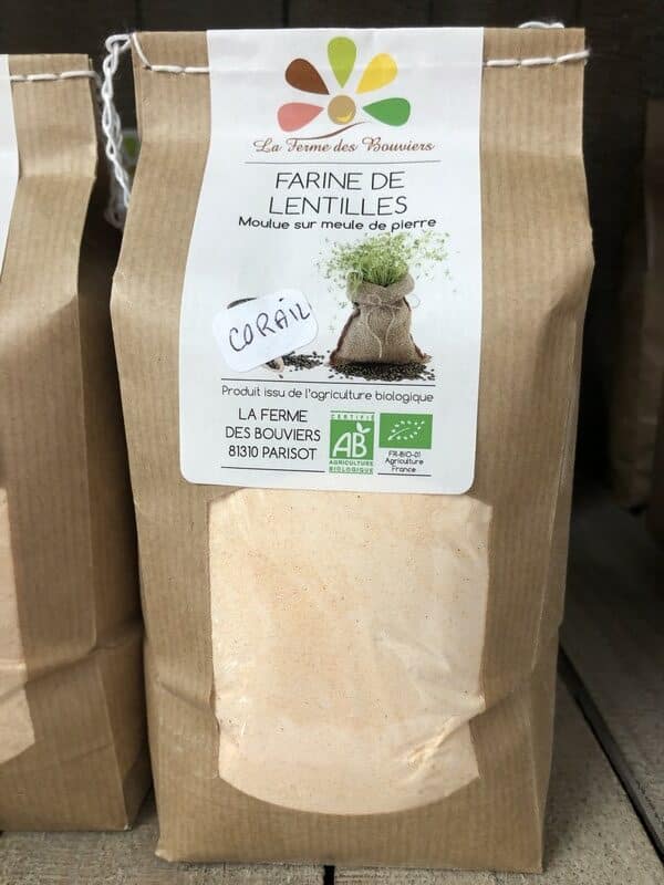 Farine Lentille Corail - La Ferme des Bouviers